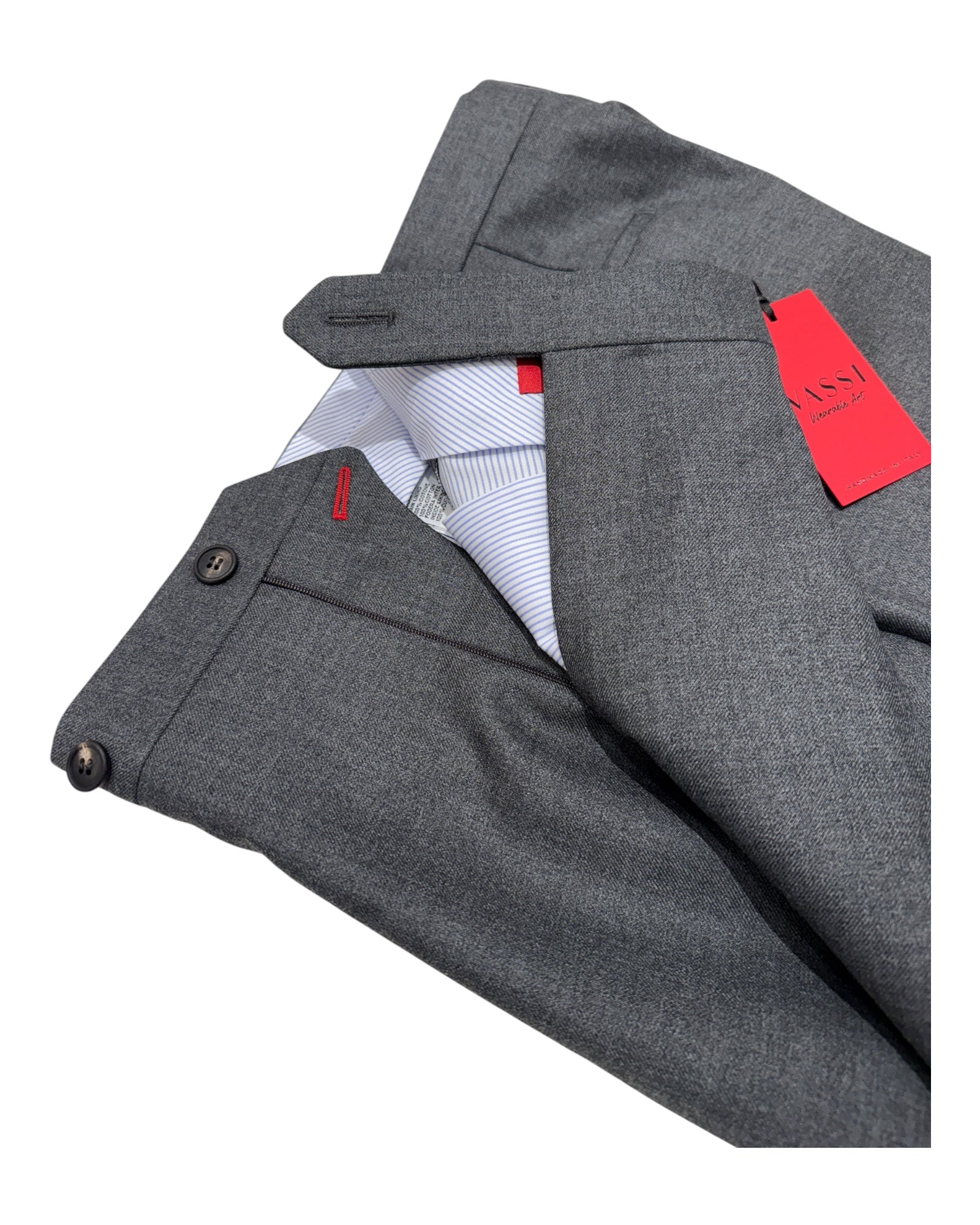 Sartorial Pleated Winter Trouser - Mid grey DRESS PANTS50 EU