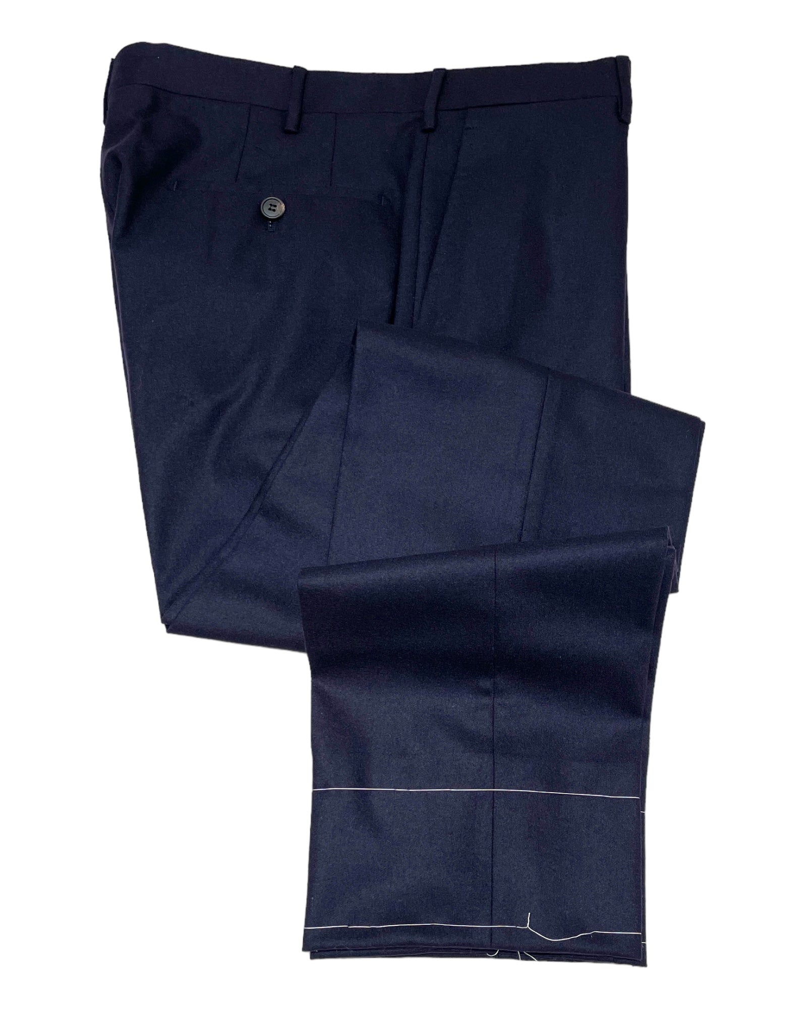 Sartorial Stretch-Wool Flannel Pants - Navy