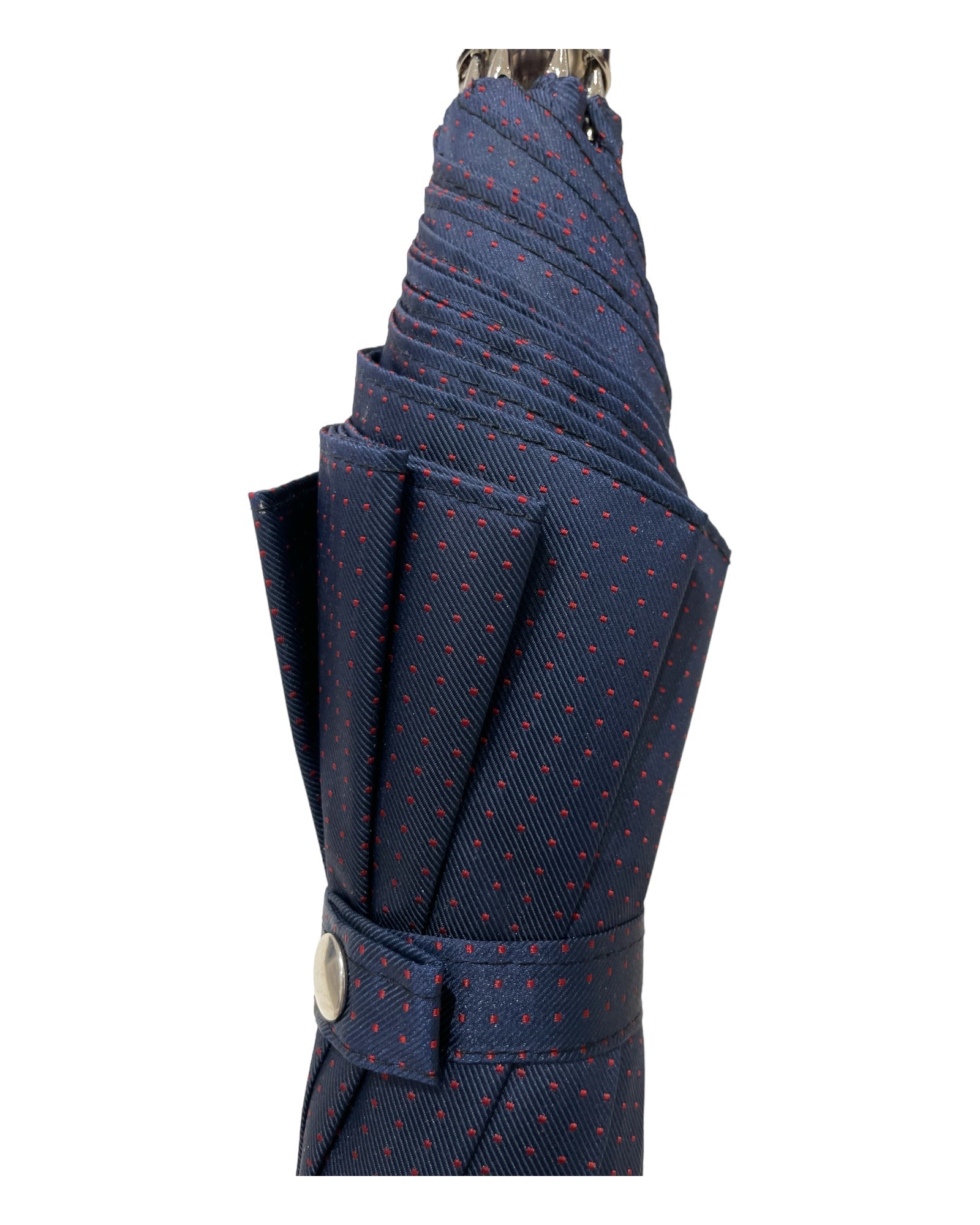 Silver Lion Long Umbrella - Navy, Red Dots UMBRELLA