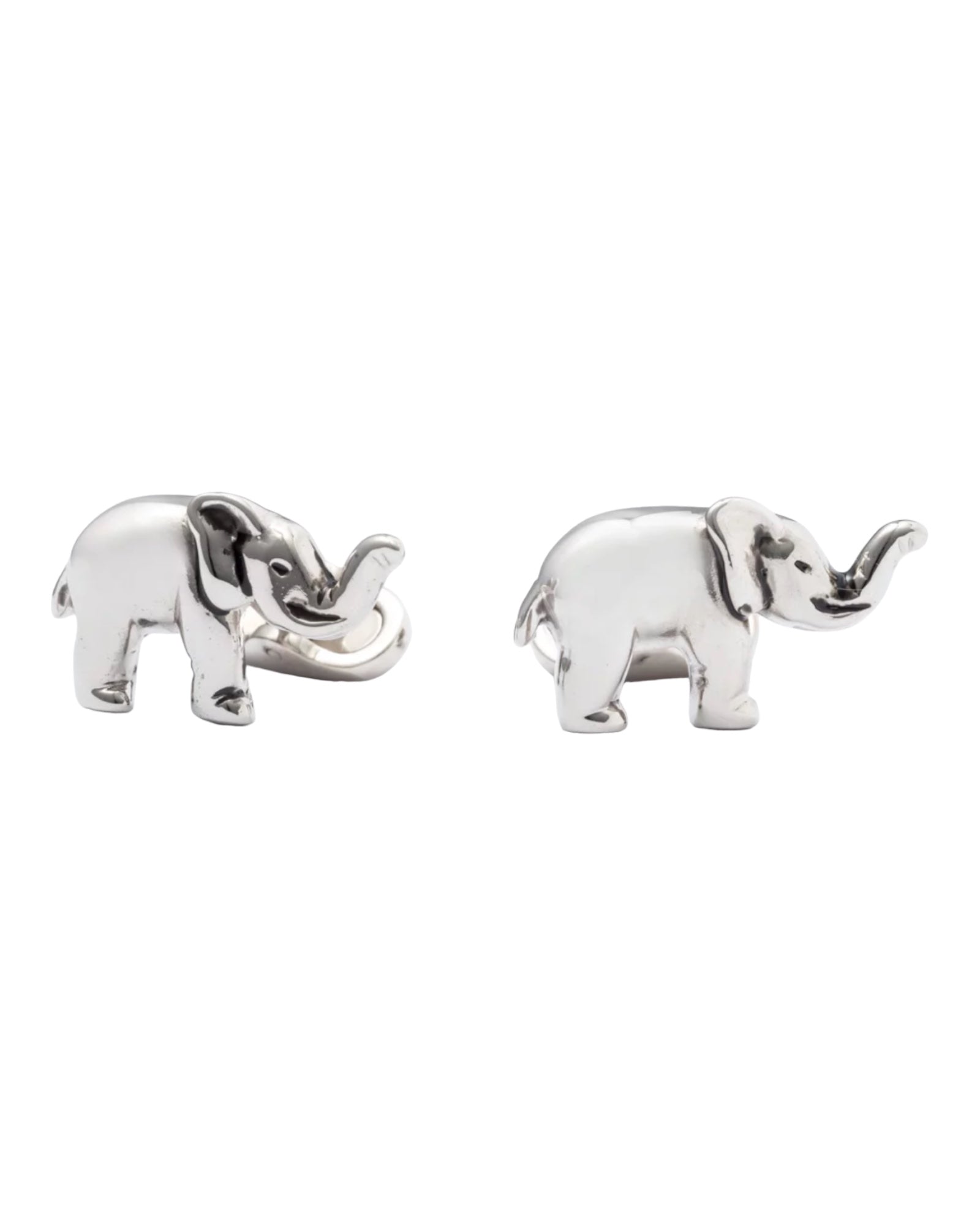 Elephant Cufflinks - Silver
