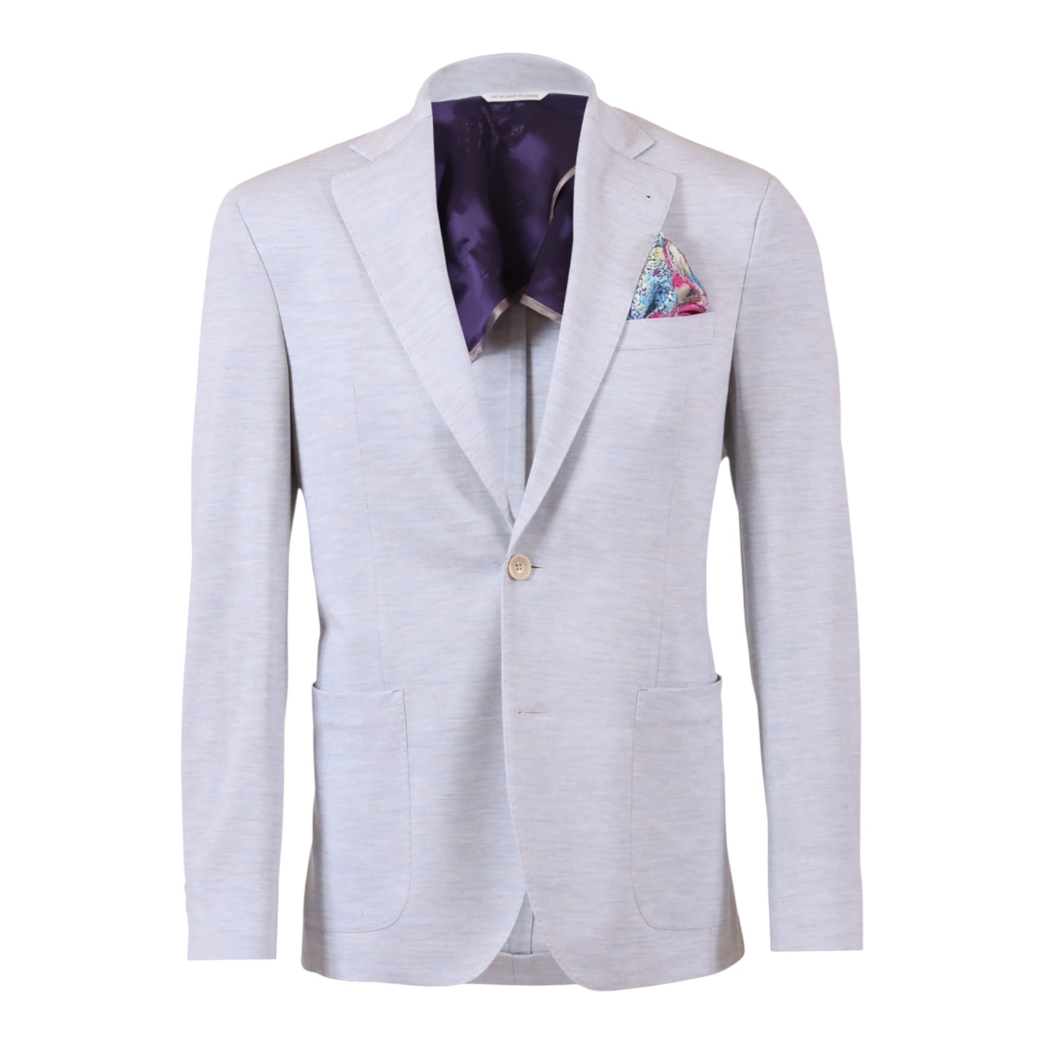 Sky Blue Jersey Blazer - Loro Piana Capolavoro JACKETS40R