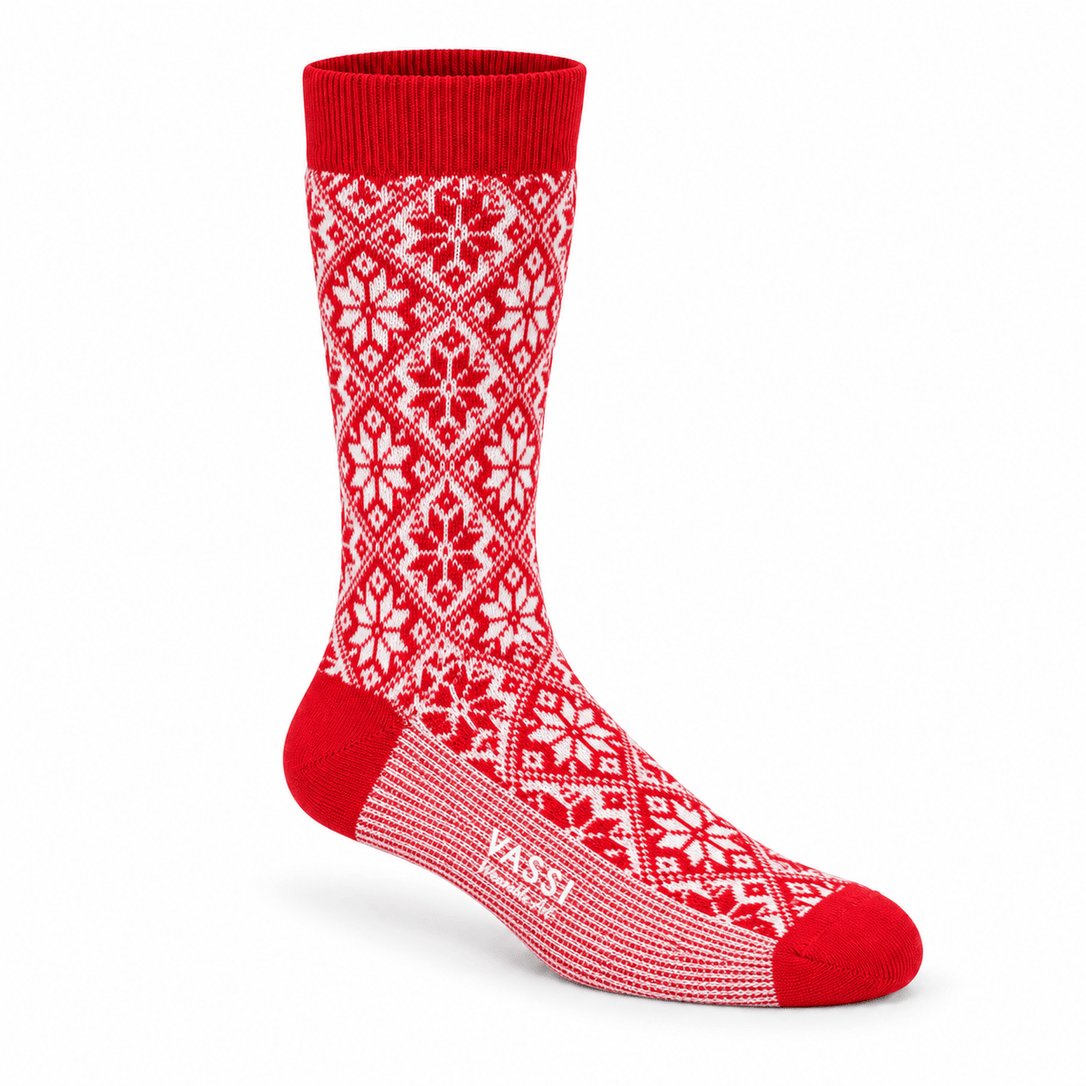 Snowflake Merino Wool Socks SocksRed