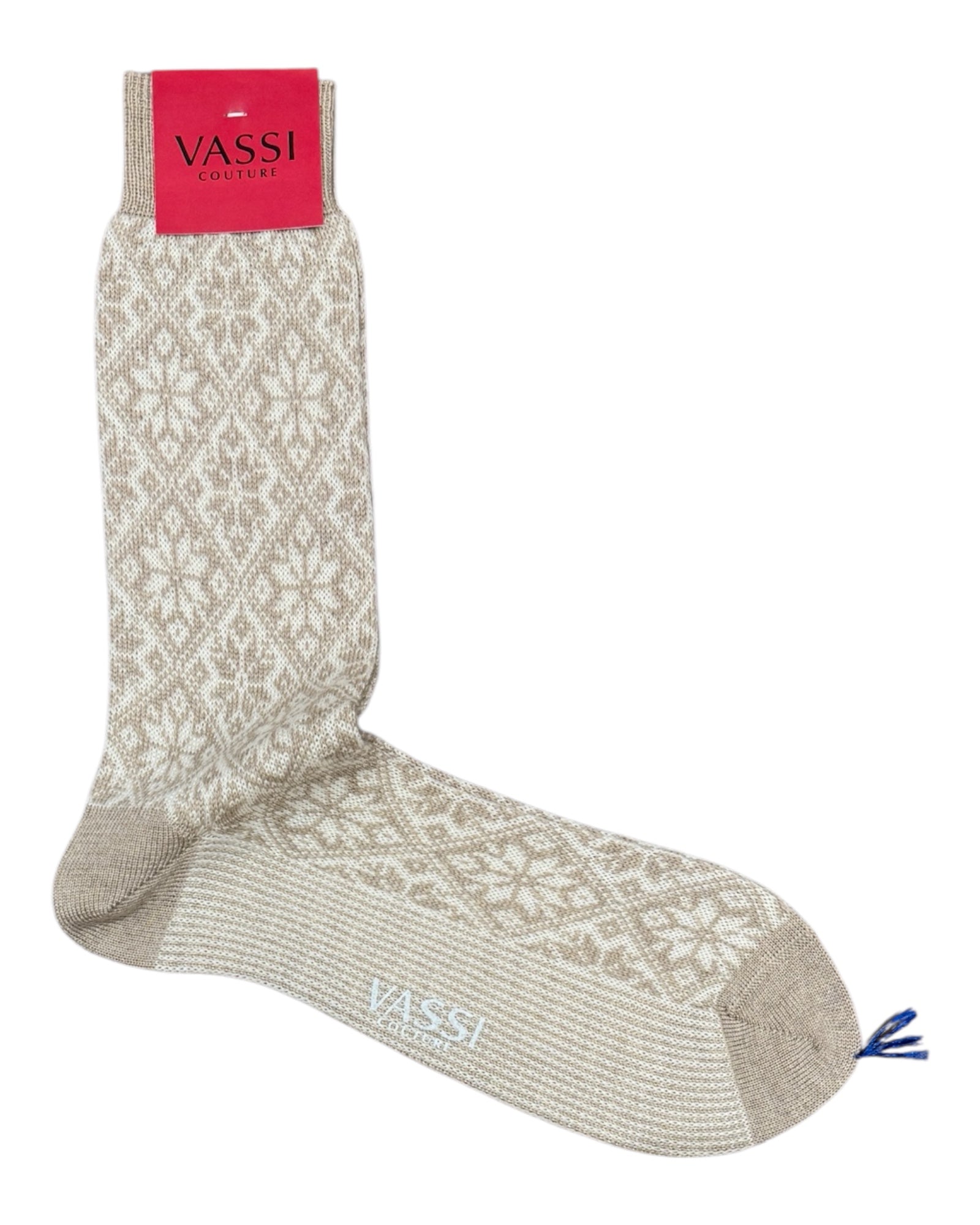 Snowflake Merino Wool Socks SocksNatural
