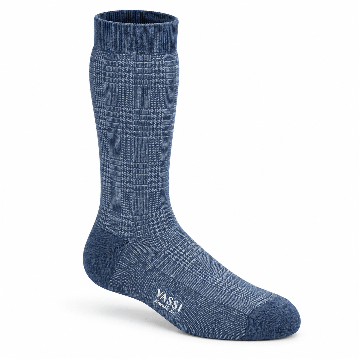 Soft-merino in Glen-Plaid Pattern SocksFIORDO/FIUME