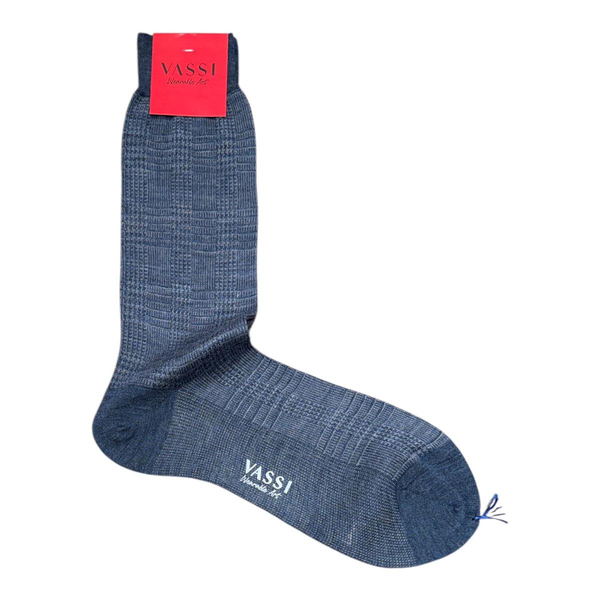 Soft-merino in Glen-Plaid Pattern SocksFIORDO/FIUME