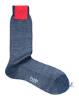 Soft-merino in Glen-Plaid Pattern SocksFIORDO/FIUME