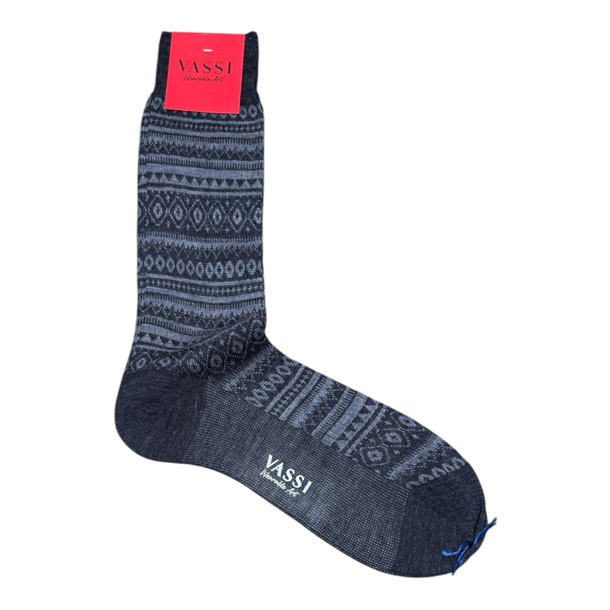 Soft-merino in Nordic -Fair Pattern SocksABISSO/FIUME