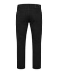 Stretch Cashmere & Cotton Jeans w/Suede Trim - Black CASUAL PANTS48 EU