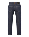 Stretch Cashmere & Cotton Jeans w/Suede Trim - Dark Blue CASUAL PANTS46 EU