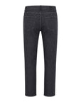 Stretch Cashmere & Cotton Jeans w/Suede Trim - Grey CASUAL PANTS48 EU