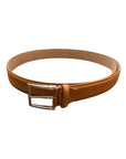 Suede Leather Belt, Tone - on - Tone Stitching, Nubuck Lining - Honey BELTS44