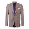 Tan Splash Yarn Blue Super 150'S SUITS44S