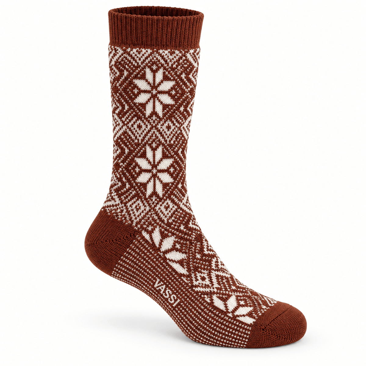Traditional SnowFlake Wool Socks SocksCocco