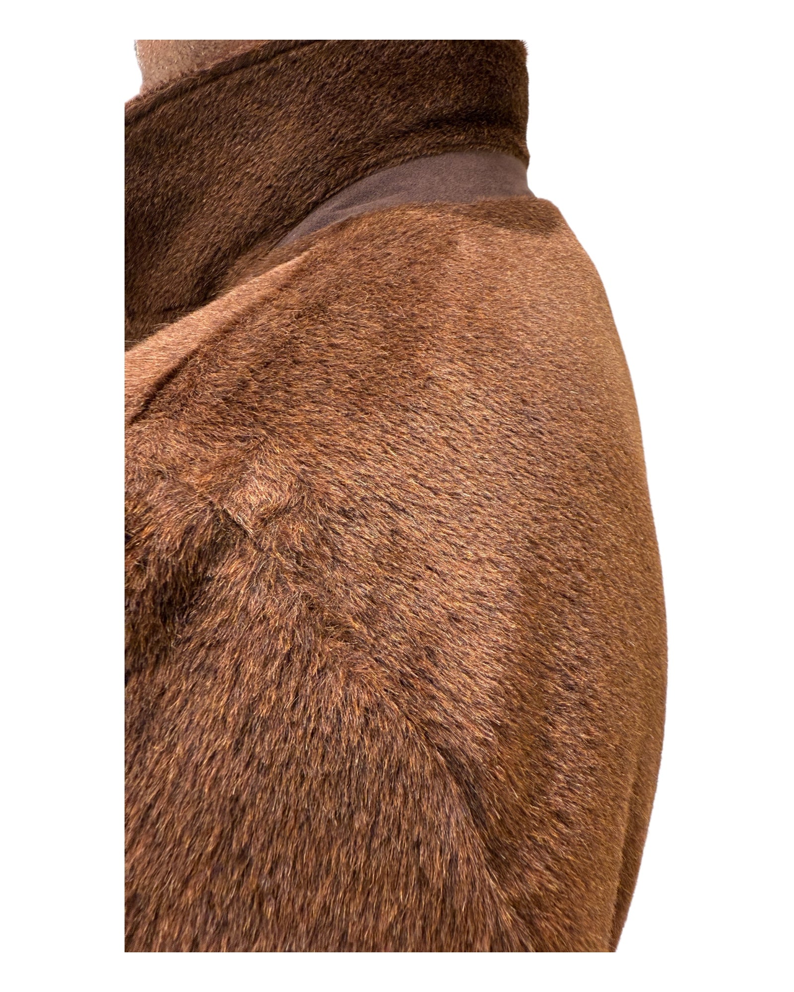 Vassi Tobacco Car Coat - Loro Piana Suri Alpaca OUTERWEAR50 EU