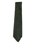 Pure Cashmere Fishbone Seven-Fold Necktie TIESDark Green
