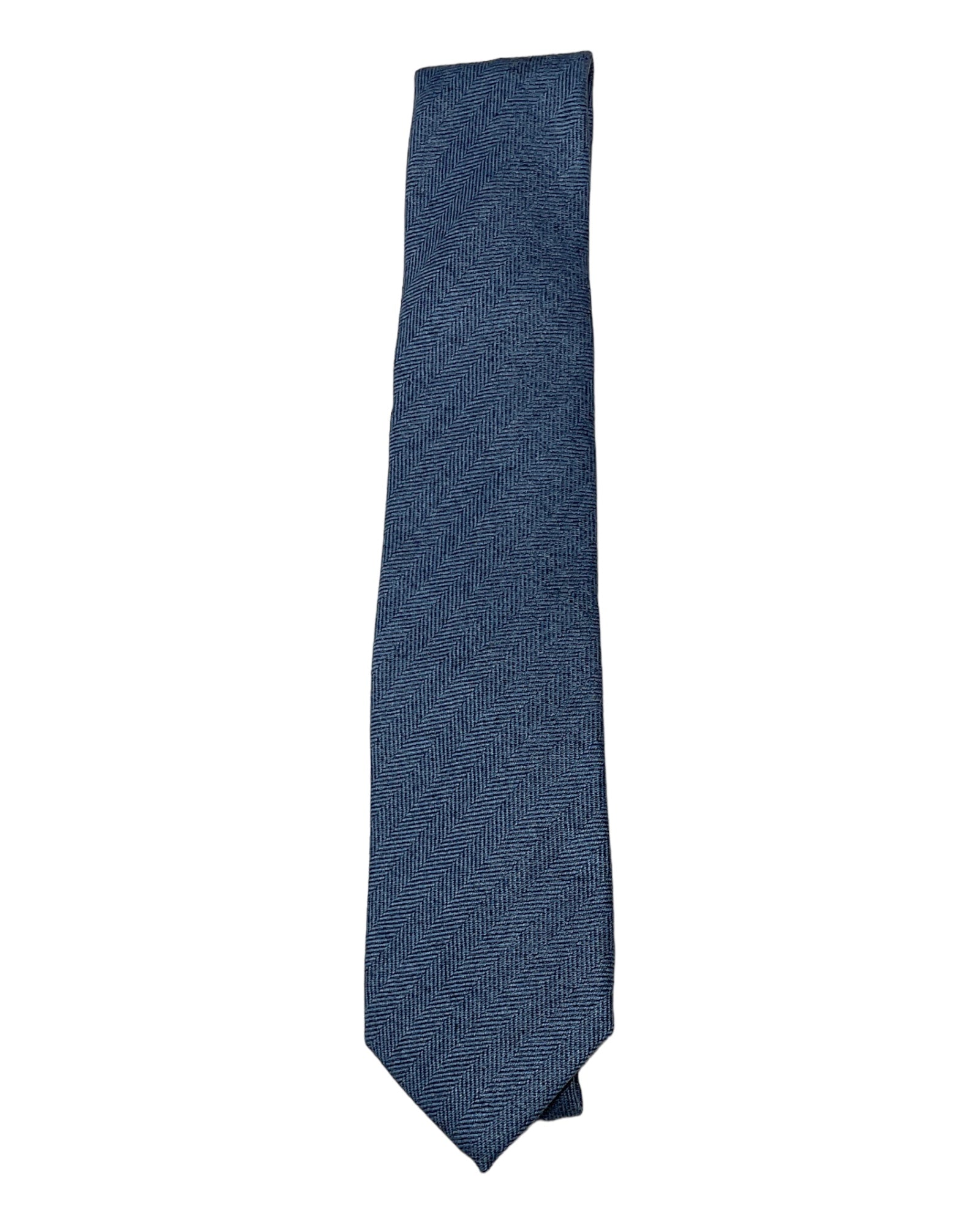 Pure Cashmere Fishbone Seven-Fold Necktie