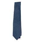 Pure Cashmere Fishbone Seven-Fold Necktie TIESBlue Steel