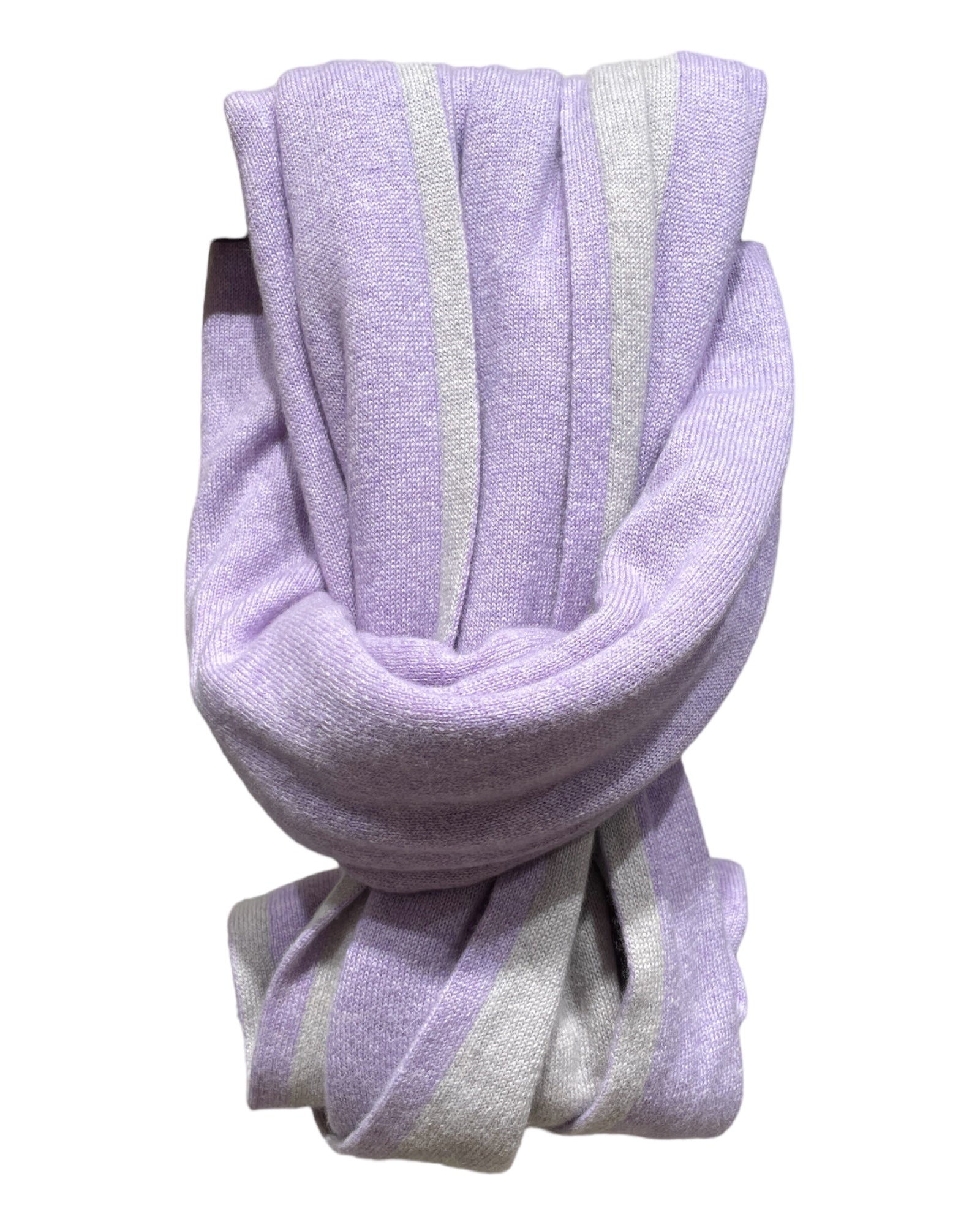 PURE CASHMERE DOUBLE FACE SCARF SCARVESPotash-Lavender