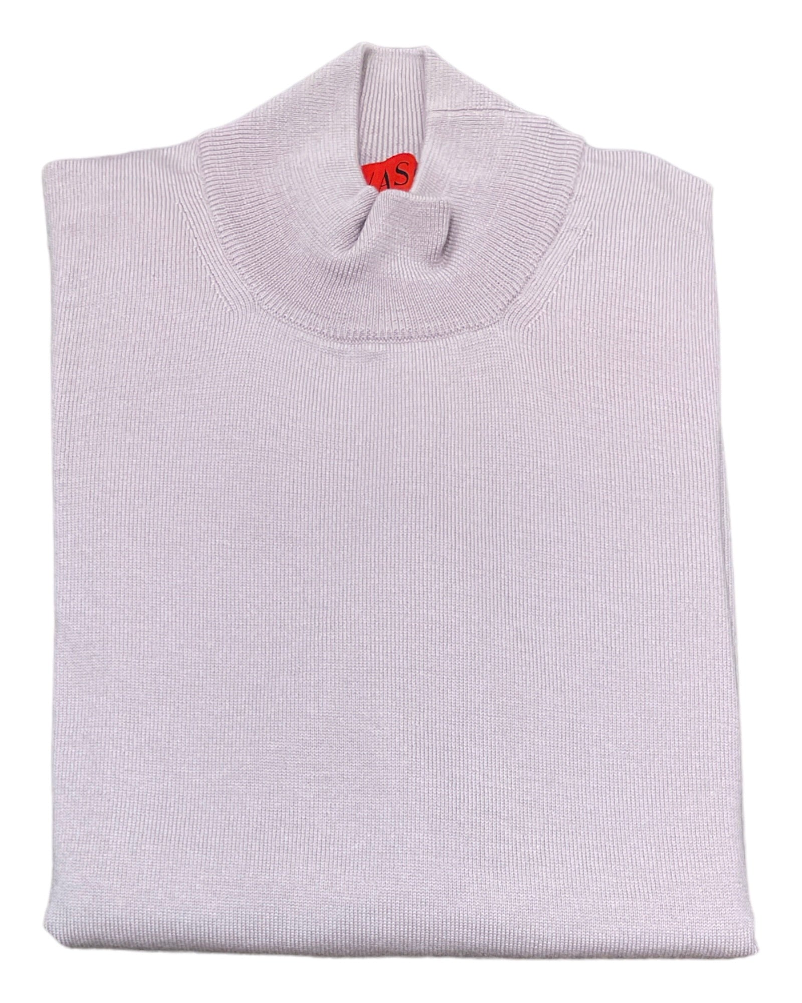 Extra Fine Merino Wool Mock Neck Sweater - Lavender