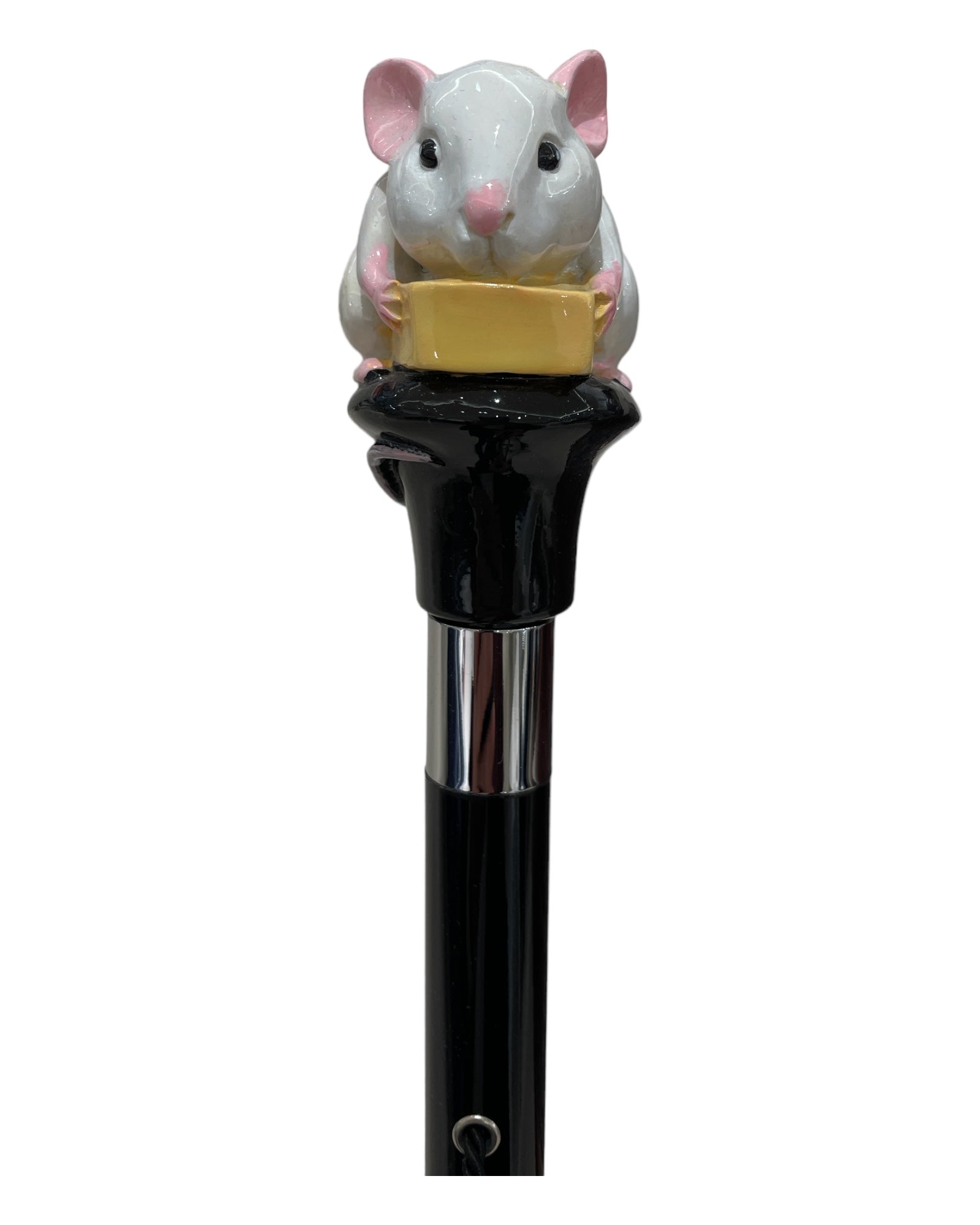 White Mouse with Cheese Shoehorn - Black SHOEHORN