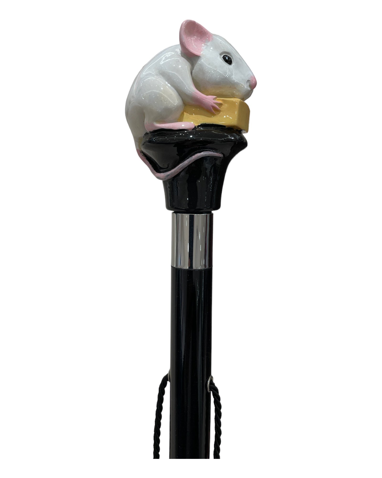 White Mouse with Cheese Shoehorn - Black SHOEHORN
