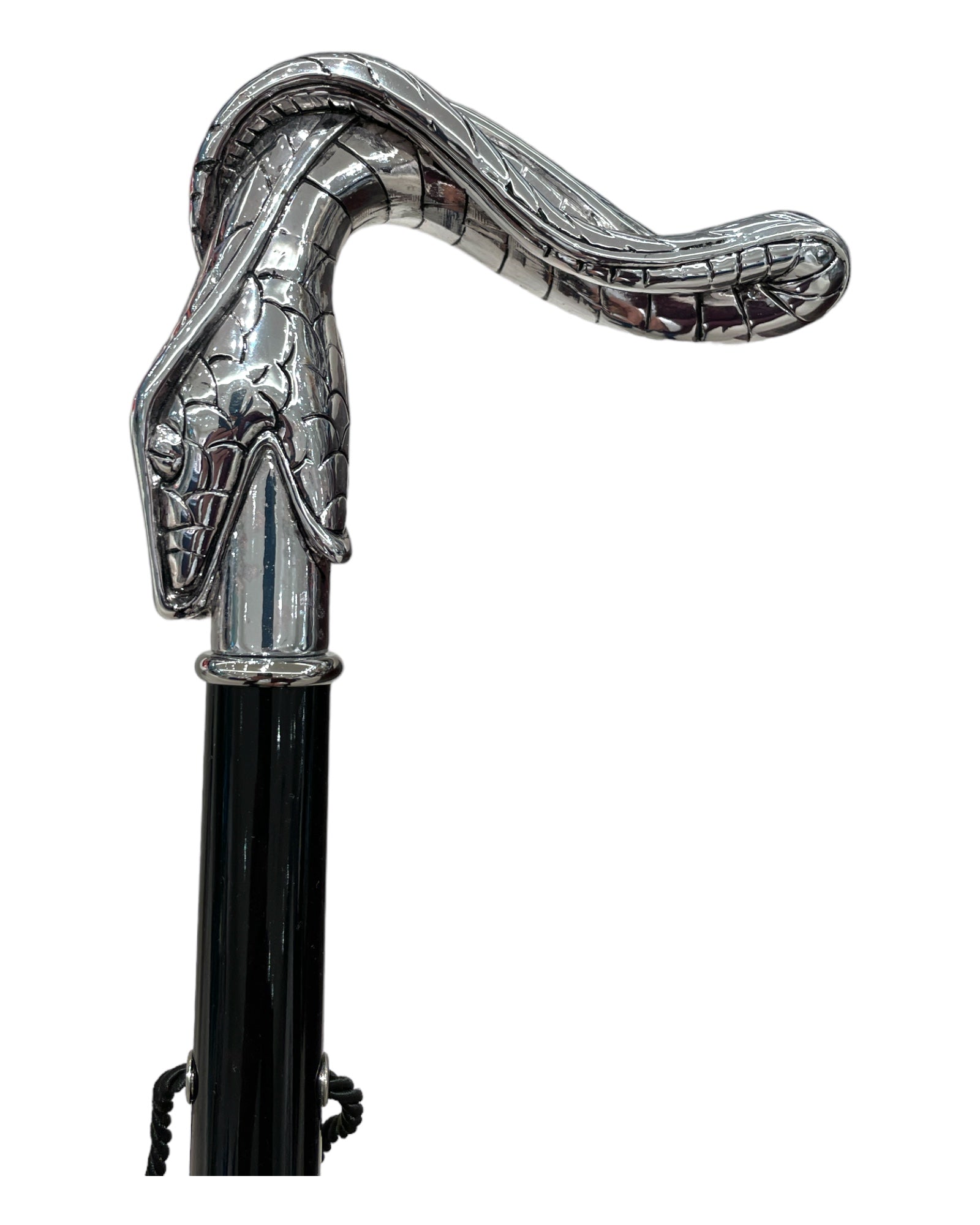 Silver Snake Shoehorn - Black &amp; Silver