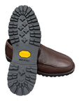 Deerskin Loafer with Vibram Rubber Outsole - Brown