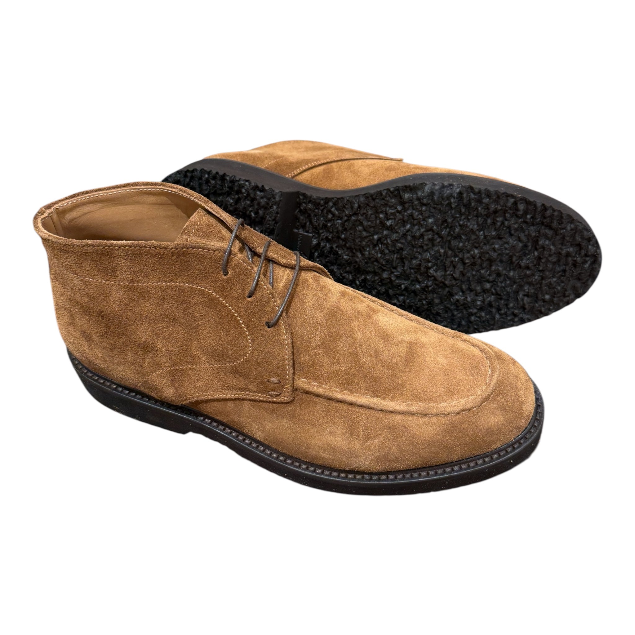 Cognac Suede Desert Boots