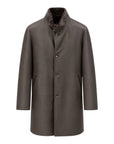Reversible Ironed & Napped Merino Shearling Jacket - Coffee