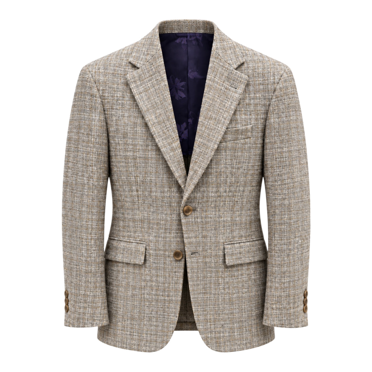 Melange Blazer in Grey,Beige &amp; Brown