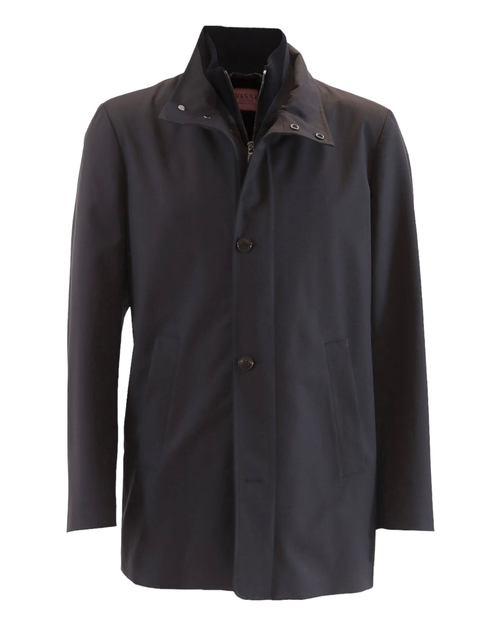 Loro Piana Storm System 3/4 coat with nutria lining- navy