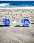 Turtle Cufflinks - Blue