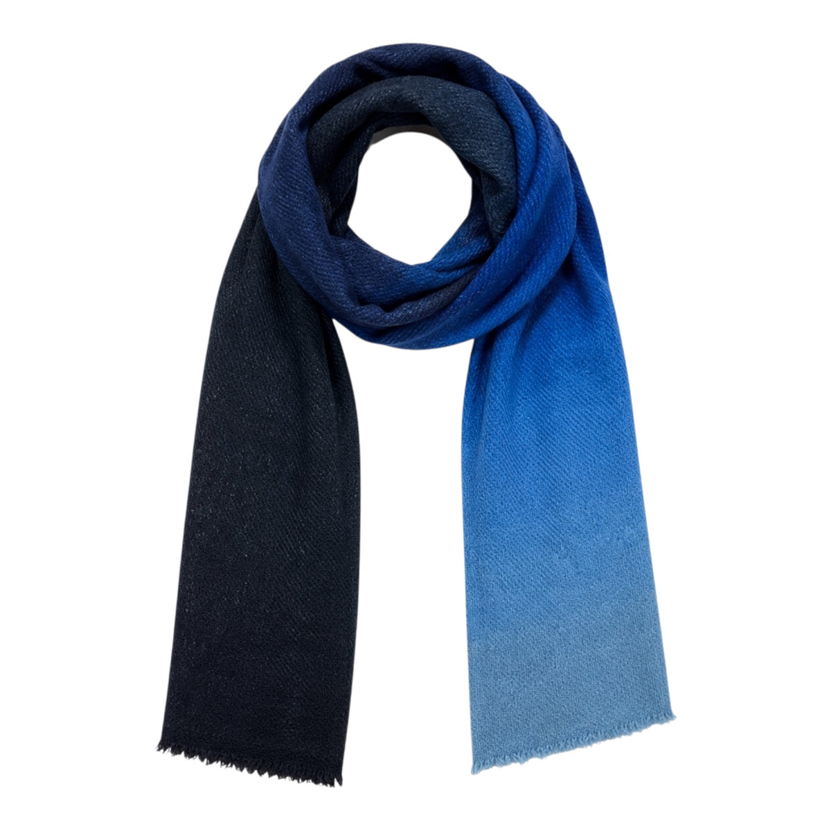 WOOL, CASHMERE AND SILK BLEND Scarf -Indigo Bunting SCARVES