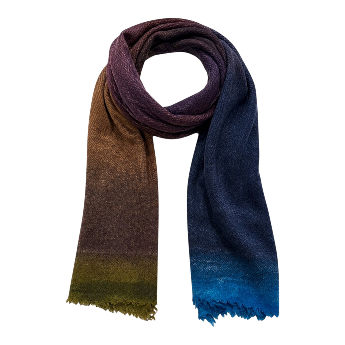Wool, Cashmere & Silk Blend Scarf - Common Grackle SCARVES