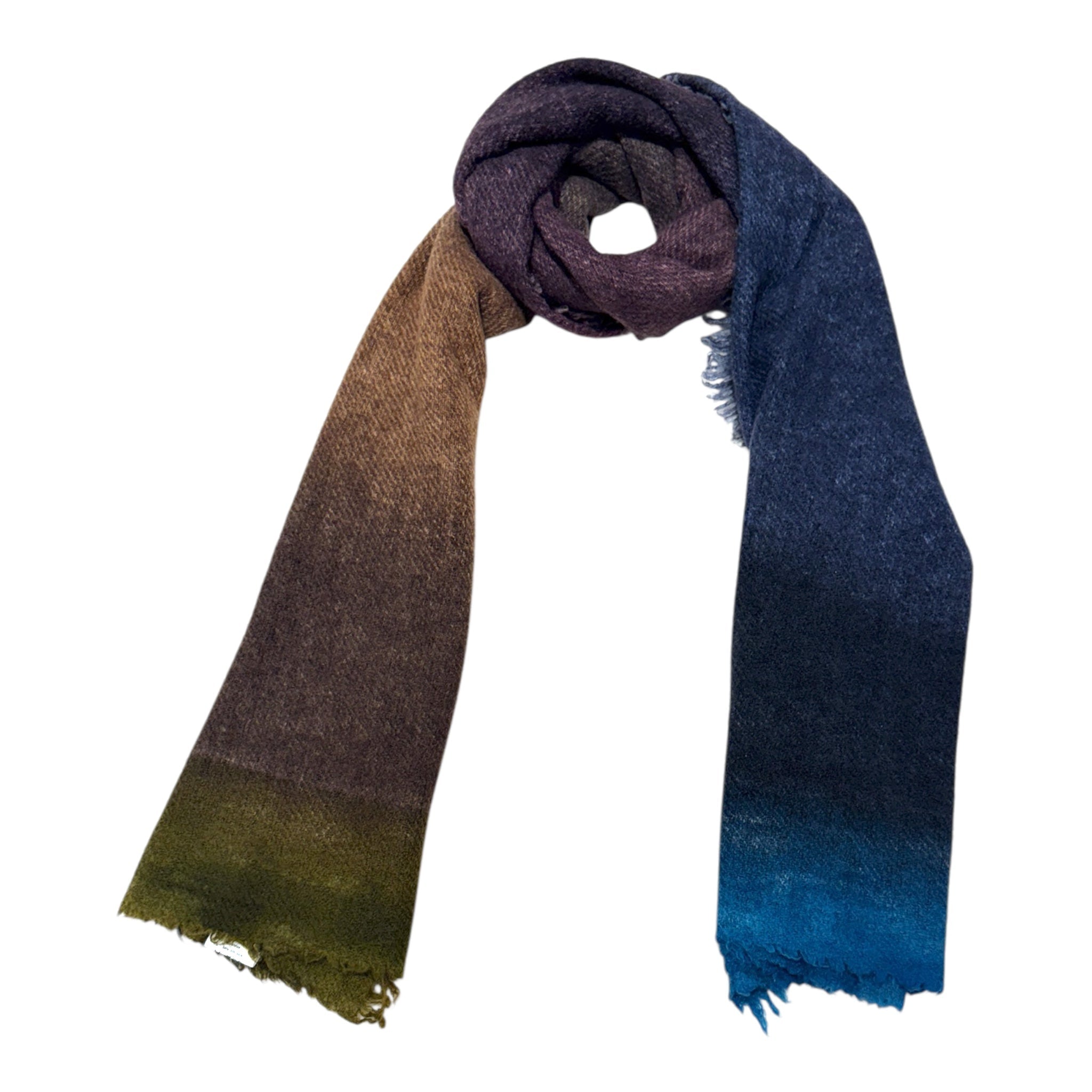 Wool, Cashmere & Silk Blend Scarf - Common Grackle SCARVES