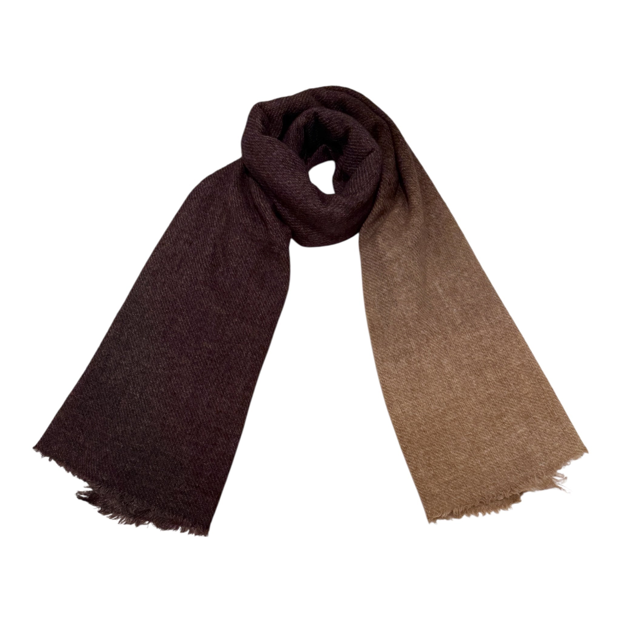 Wool, Cashmere & Silk Blend Scarf -Turdus Obscurus SCARVES