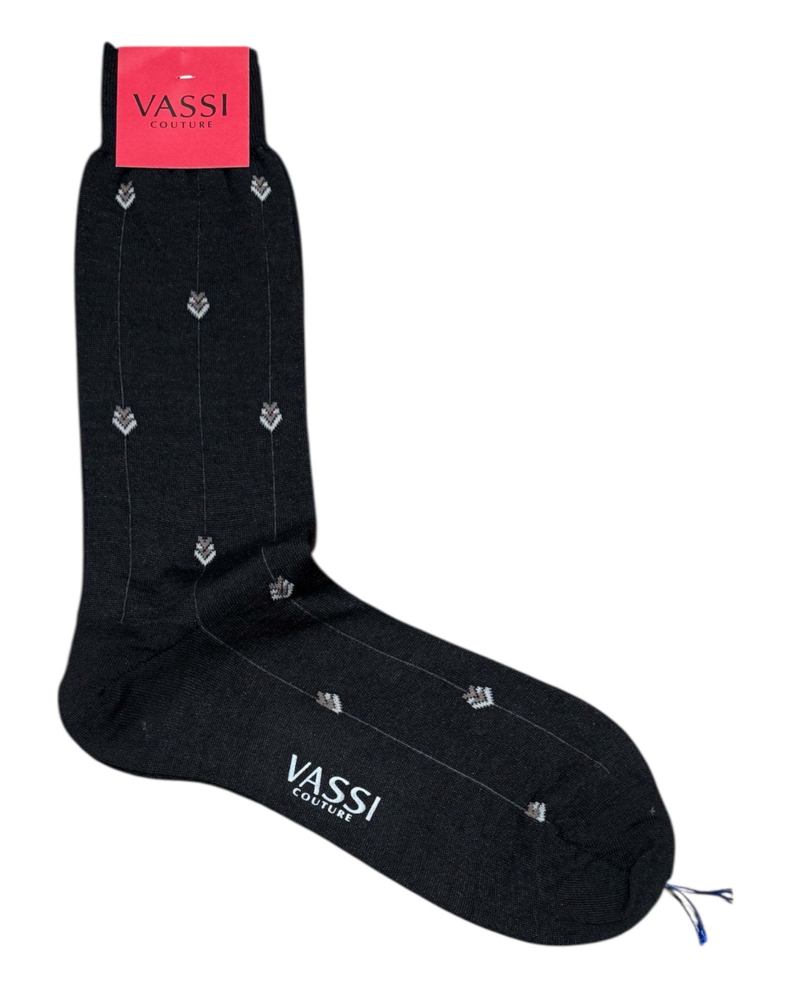 Wool & Nylon Socks with Arrow Design SocksBlack
