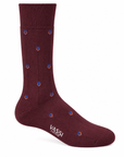 Wool & Nylon Socks with Arrow Design SocksBurgundy