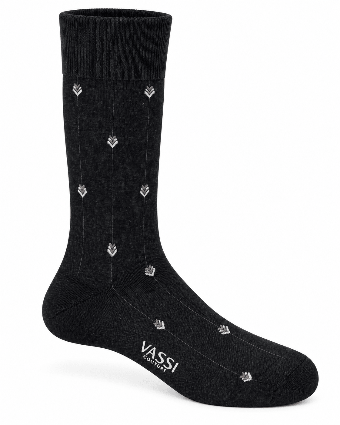 Wool & Nylon Socks with Arrow Design SocksBlack