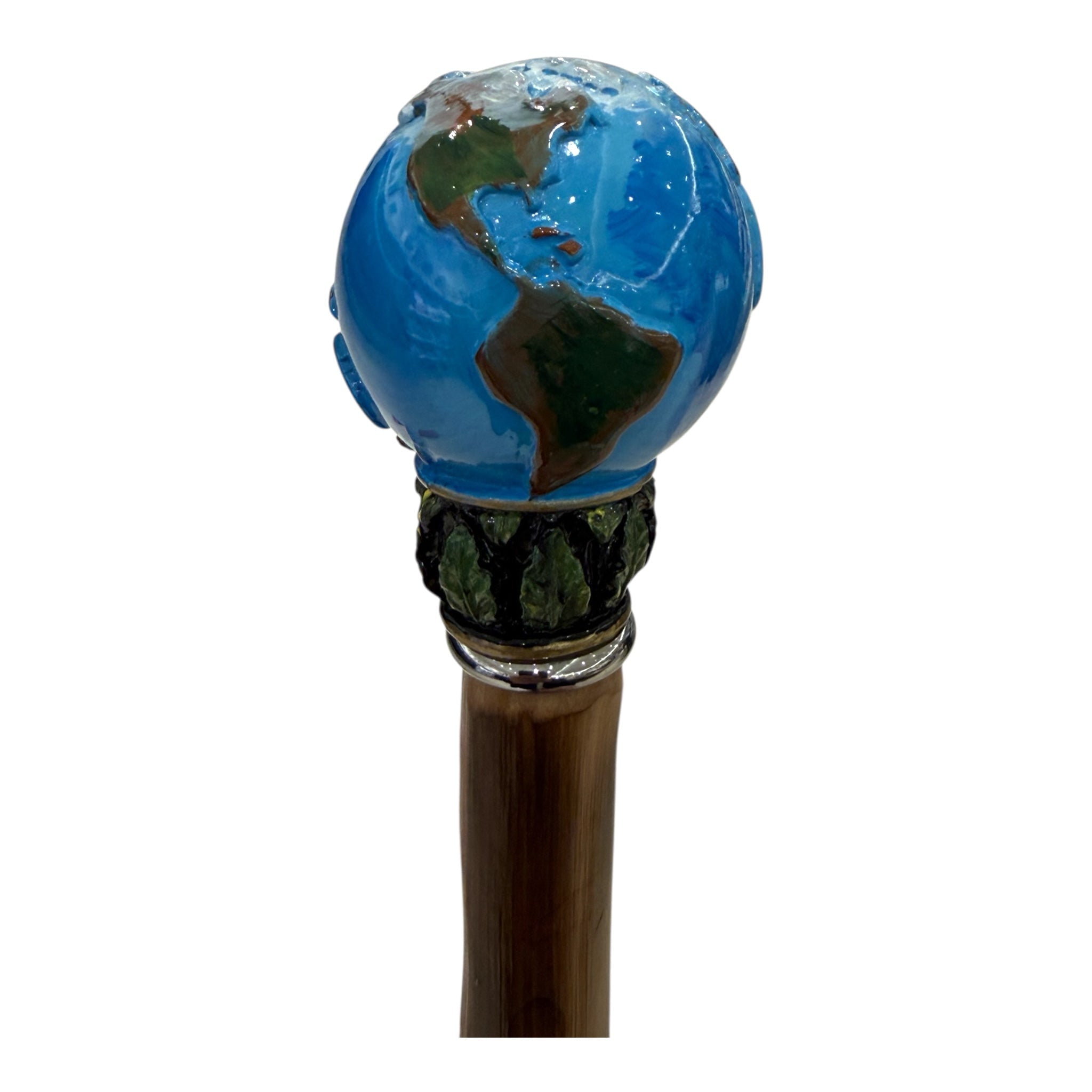 World Decorated Long Shoehorn - Chestnut/Gold Spoon SHOEHORN