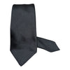 Woven Seven Fold Silk Tie - Black TIES