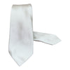 Woven Seven Fold Silk Tie - Silver TIES