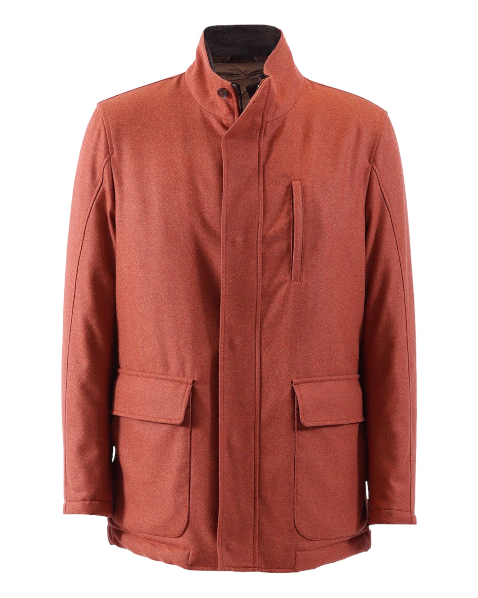 3/4 Wool Jacket - Orange - VASSI