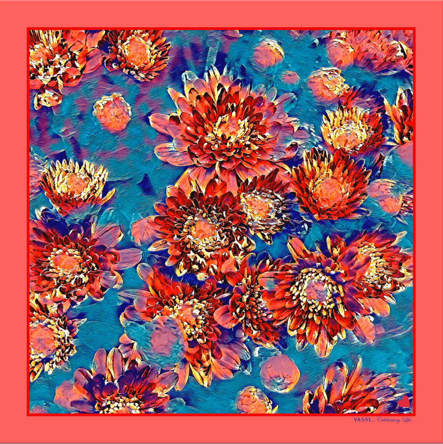 Wild Dahlias - #1 Pocket Square