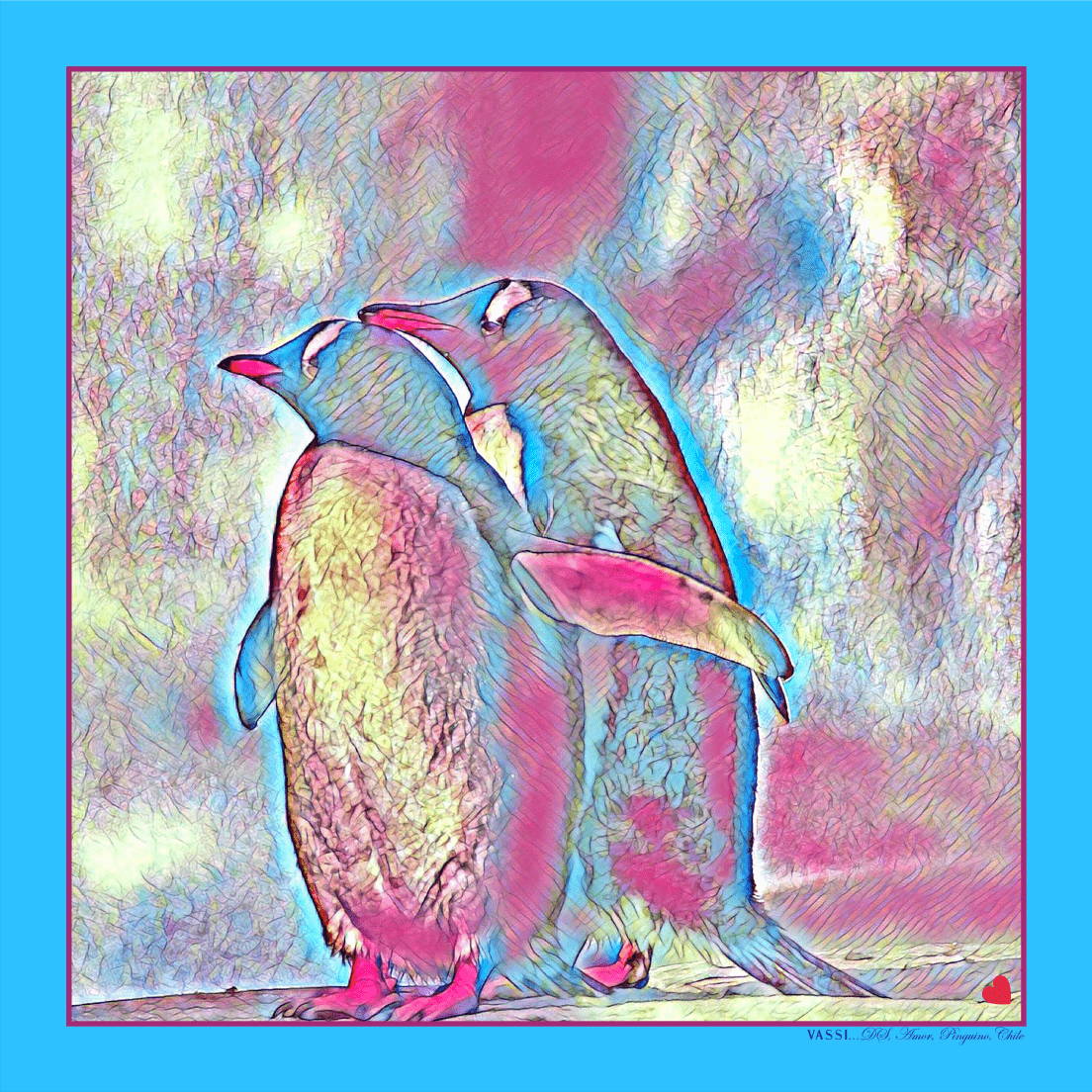 Penguins, Together Forever - #1 Pocket Square