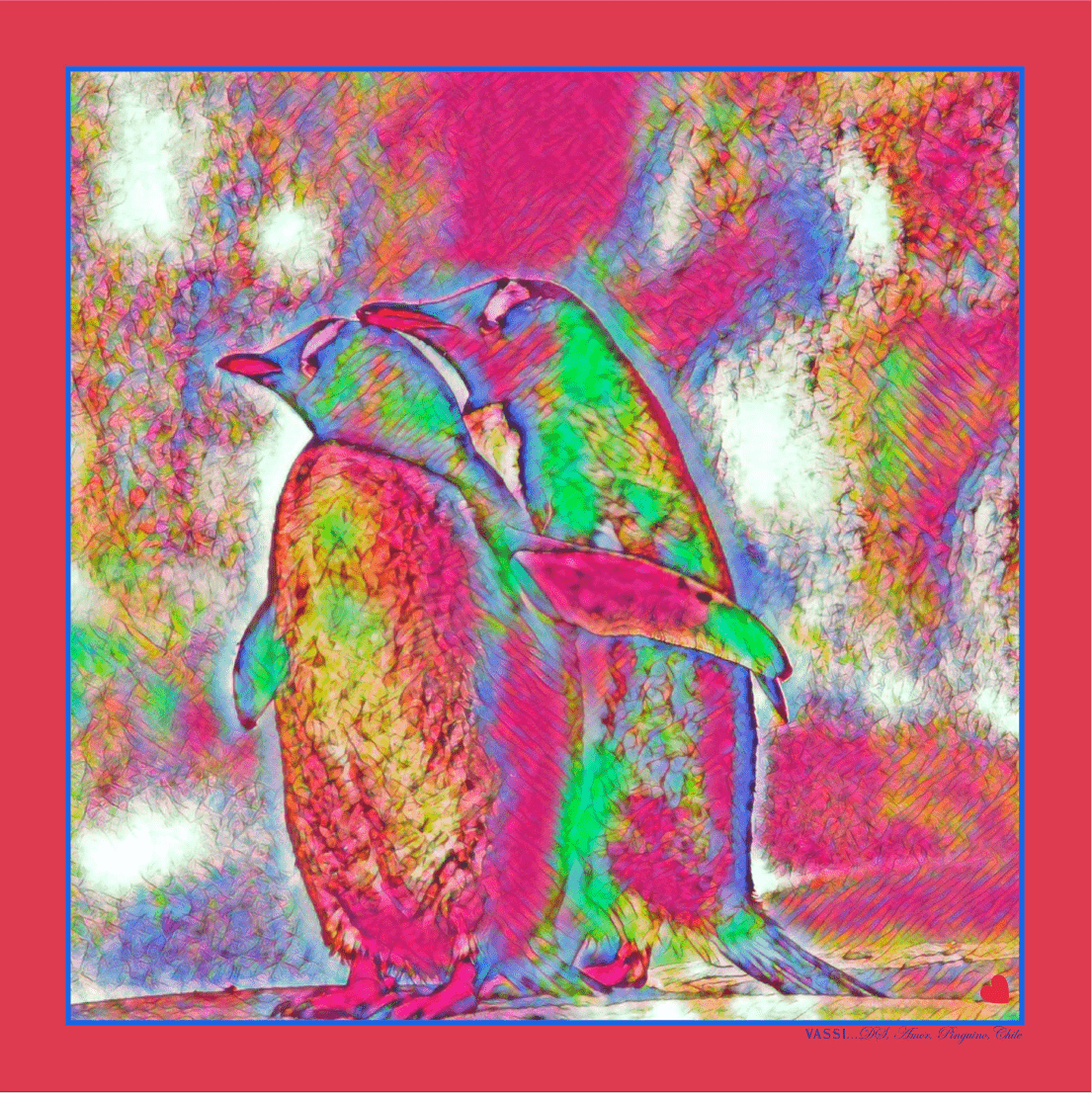 Penguins, Together Forever - #3 Pocket Square