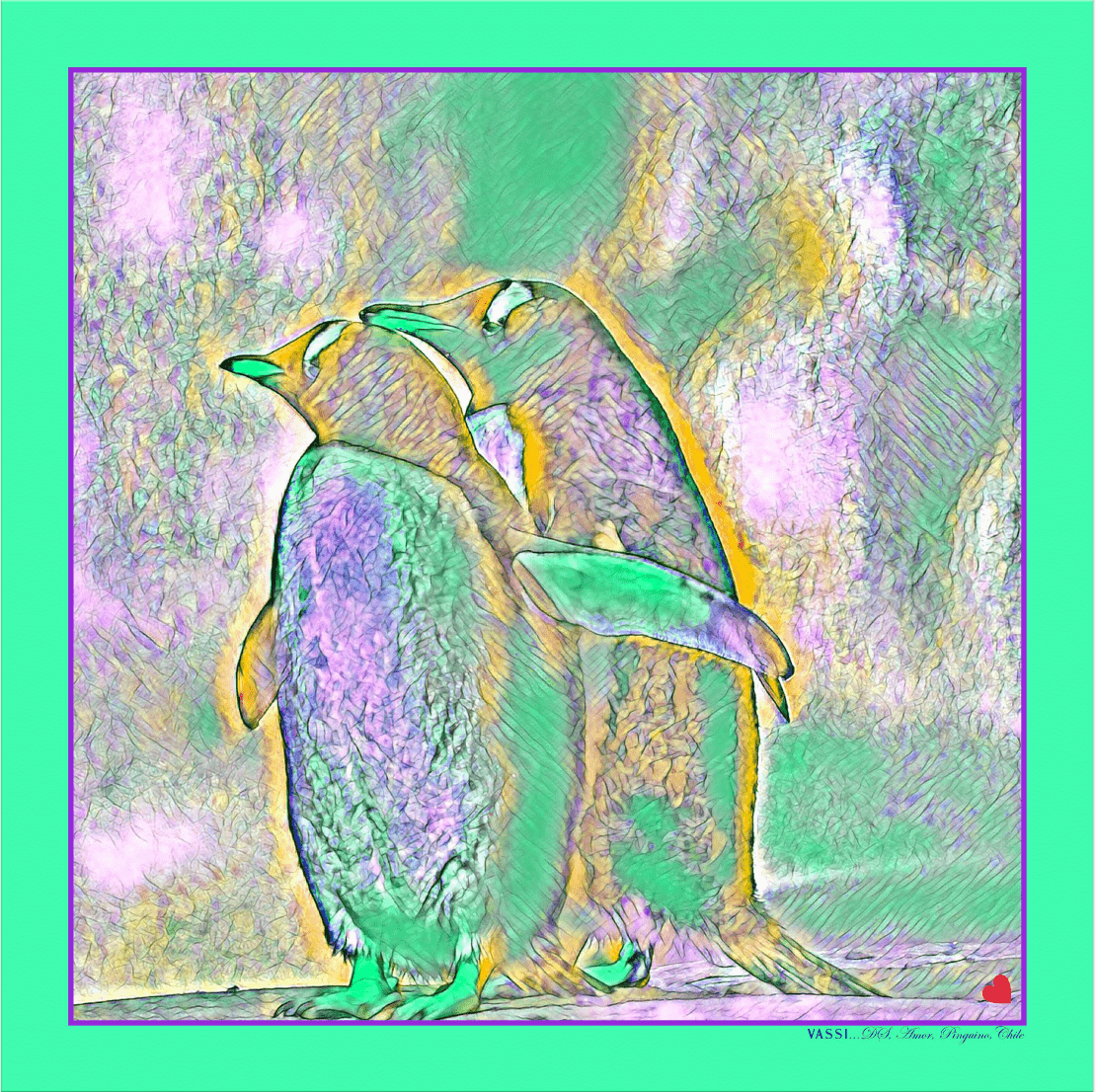 Penguins, Together Forever - #4 Pocket Square