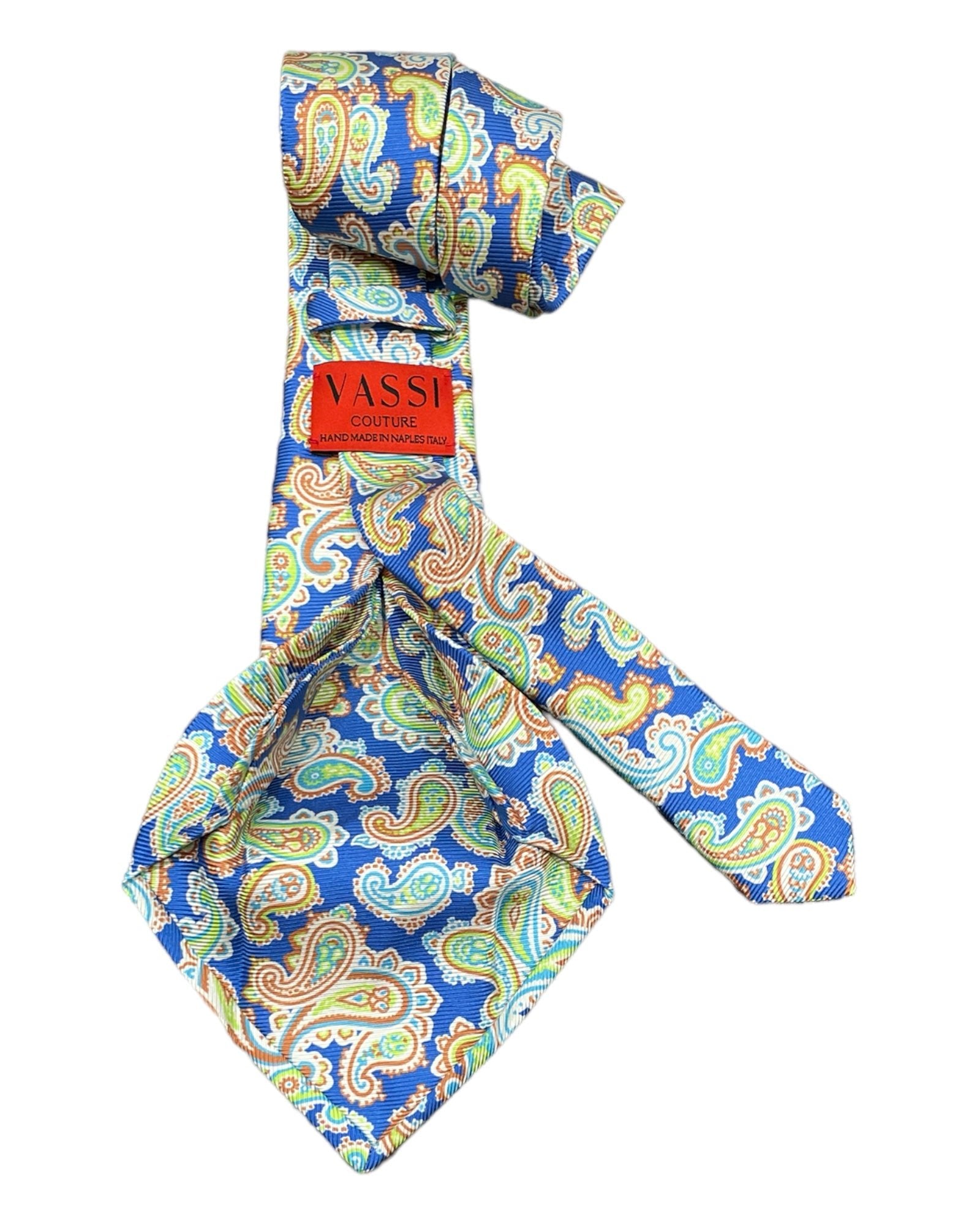 Bold Paisley Seven-Fold Silk Ties TIESBlue