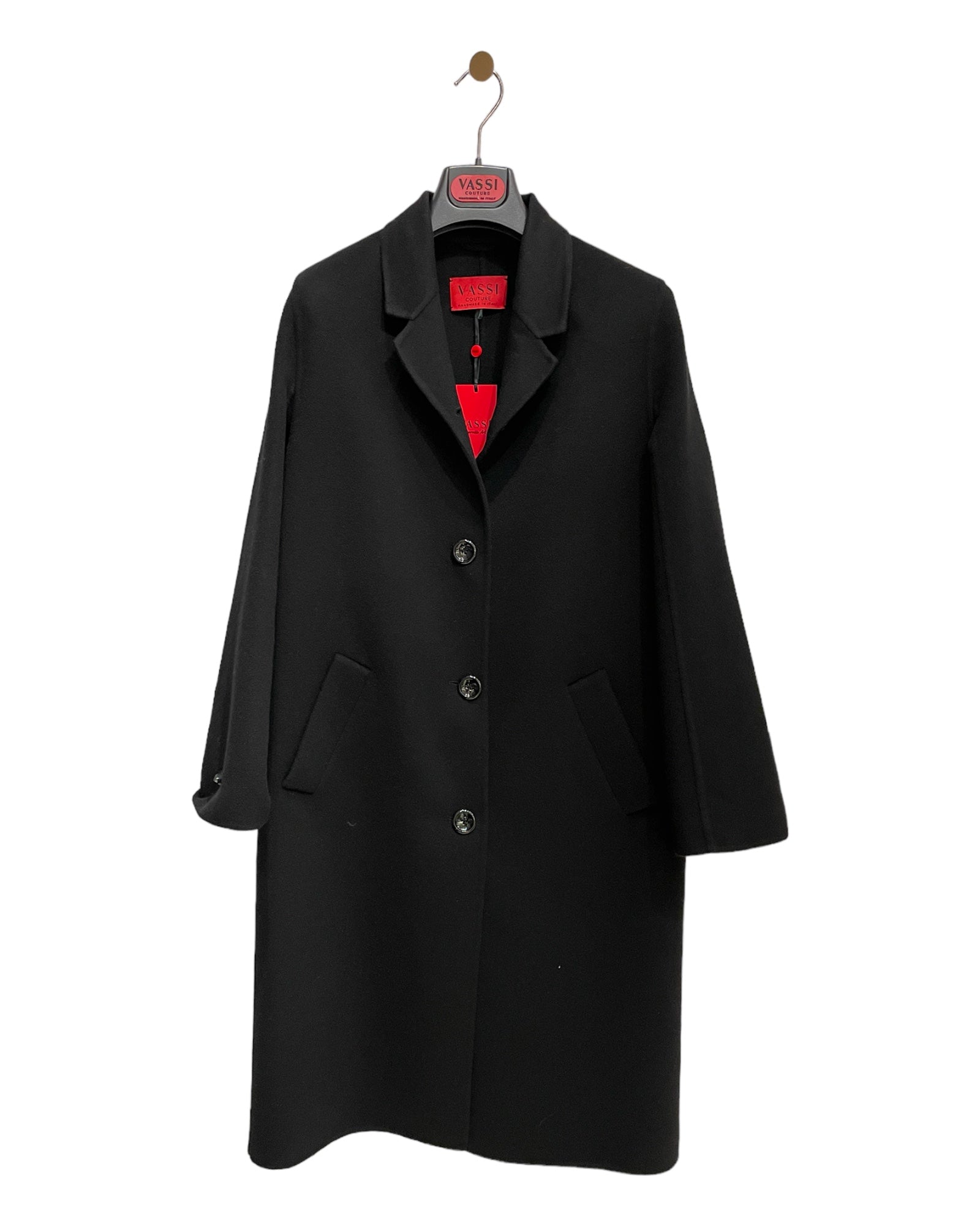 Classic Cashmere Women's Coat - Black - VASSI