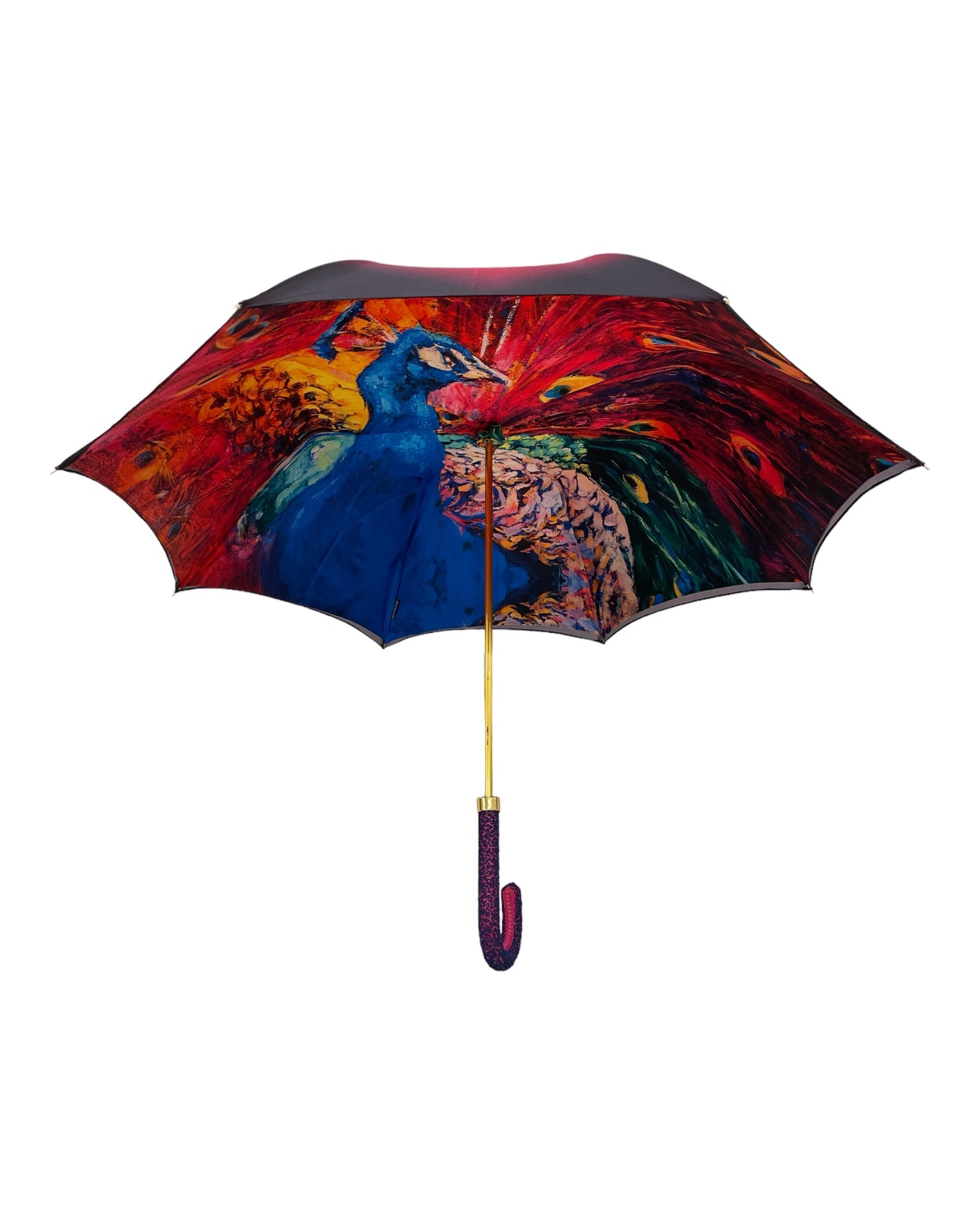 Double Cloth Women's Umbrella - Peacock - VASSI